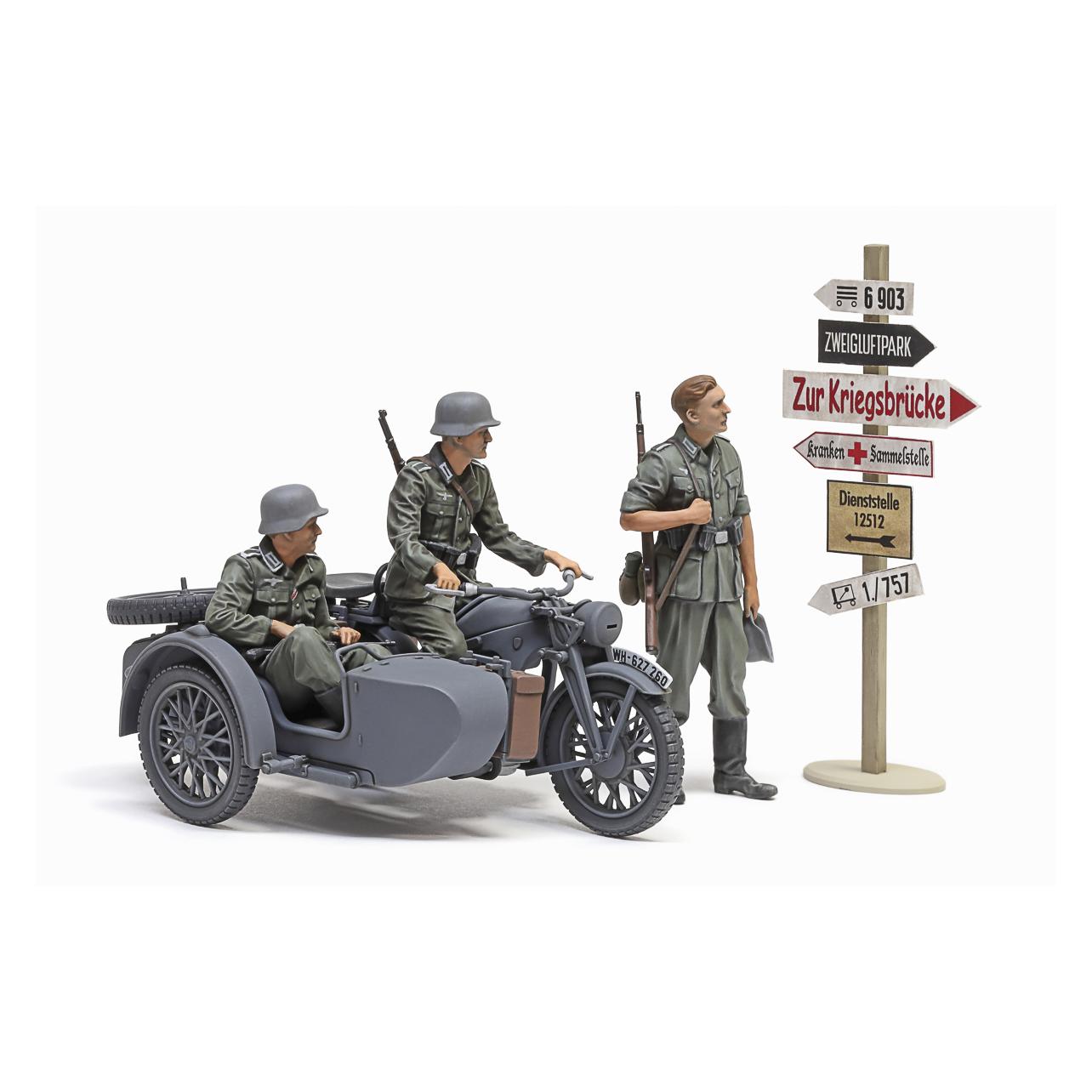 Tamiya 1/35 German KS600 Motorcycle & Sidecar (35384)