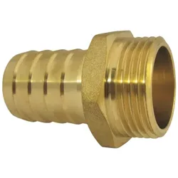 AquaCraft Schlauchtülle 1/2 Zoll Außengewinde 1001000088 Schlauchstutzen 1/2 Zoll = 21mm 13mm(1/2 Zoll Schlauch), messing