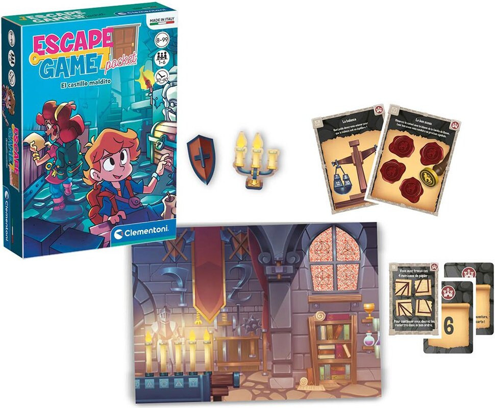 Clementoni Escape Room Kasteel Bordspel - Meerdere kleuren
