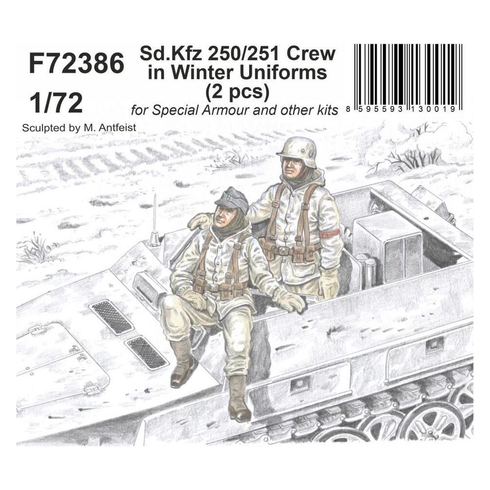 CMK Sd.Kfz 250/251 Crew in Winter Uniforms 1/72 (129-F72386)