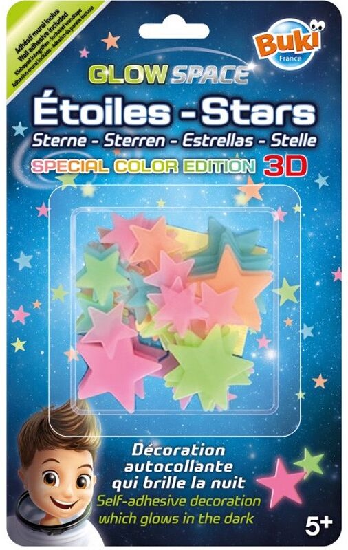 Buki France Etoiles 3D multicolores - Buki