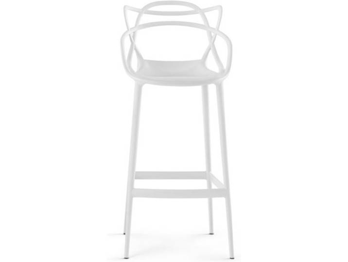 Kartell Barsitz Masters Stool weiß, Designer Philippe Starck & Eugeni Quitllet, 57x109x47 cm