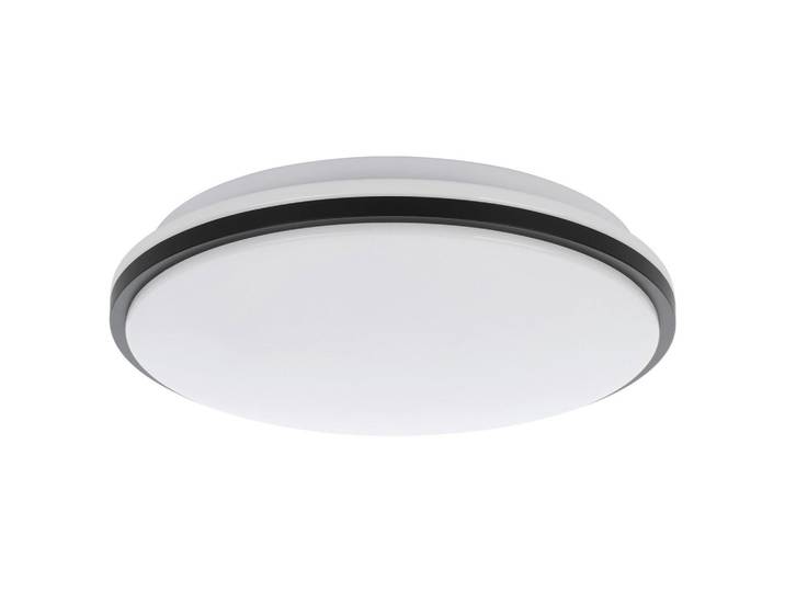 Eglo Led-Wandleuchte, Schwarz, Weiss, Metall, Kunststoff, rund, F, 6.5 cm, Lampen & Leuchten, Innenbeleuchtung, Wandlampe, Wandlampen