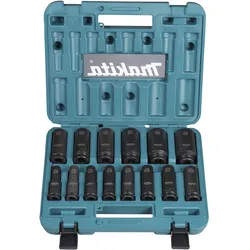 makita Schlagnuss-Set IMPACT BLACK 1/2", 14-teilig