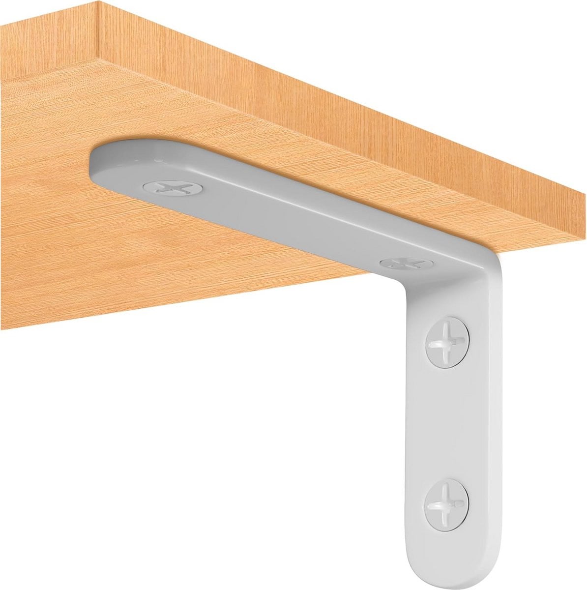 8 Stuks Witte Zware Drijvende Planksteunen voor Wandmontage - 4 Inch
