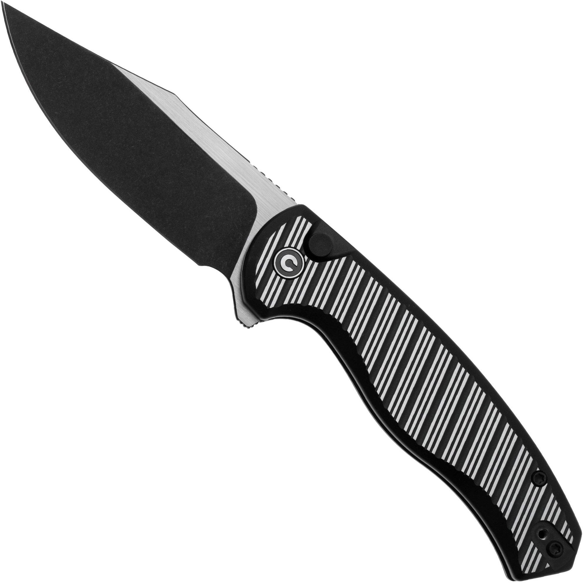 Civivi Stormhowl C23040B-1 Blackwashed Satin Nitro-V, Milled Black Aluminum, coltello da tasca