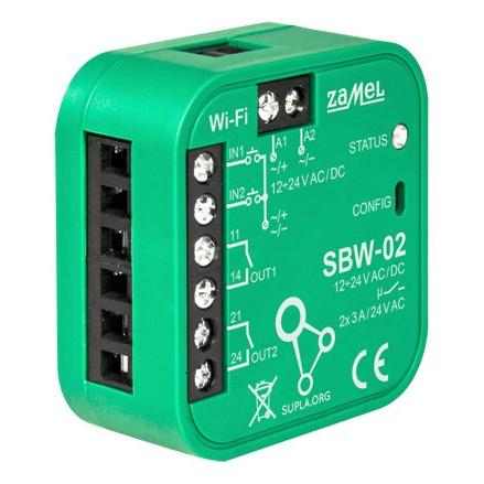 Zamel 2-Kanal-WIFI-Torsteuerung TYP SBW-02 SPL10000019 (SPL10000019)