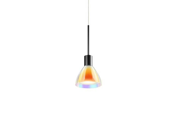 Bruck Pendelleuchte Silva Neo LED, buntes Glas, Made in Germany