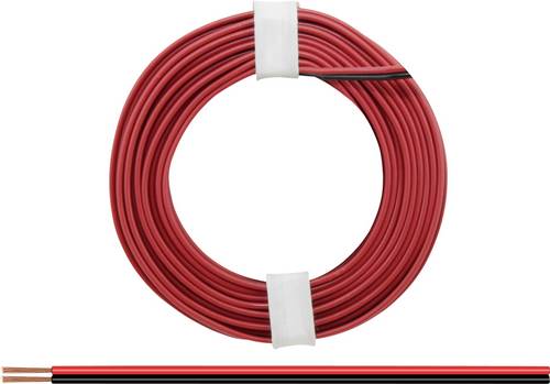 Donau Elektronik 218-5 Litze 2 x 0.14mm² Rot, Schwarz 5m