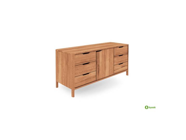 byoak Kommode Paul Kernbuche, Holz, 140x64x50 cm, Kleinmöbel, Kommoden, Kommoden