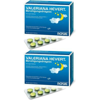 Valeriana Hevert Beruhigungsdragees 2x 2x100 St Überzogene Tabletten