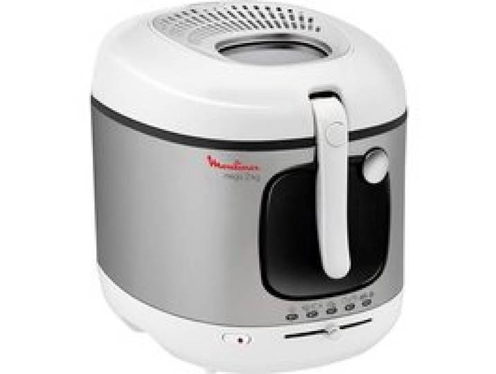 Friteuse - Moulinex - AM480070 MEGA XXL - 2 kg - Cuve amovible antiadhésive - Filtre anti-odeur