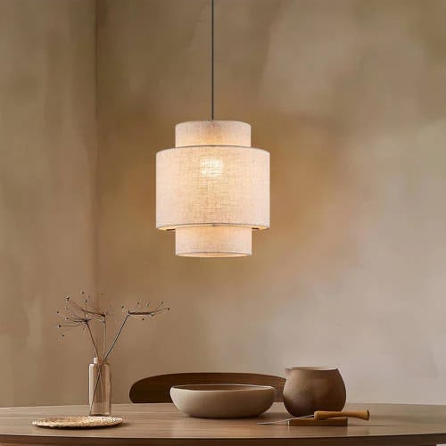 NOUS Living hanglamp Daniel, ronde hanglamp voor de woonkamer, Ø 30 cm