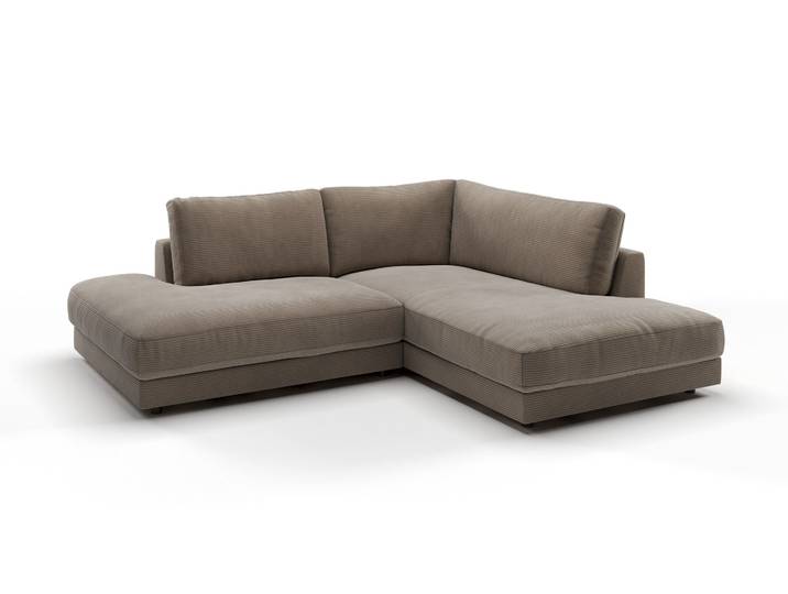 Candy High End 2.0 Ecksofa Cord/Komfortschaum mit Feder-Inlett