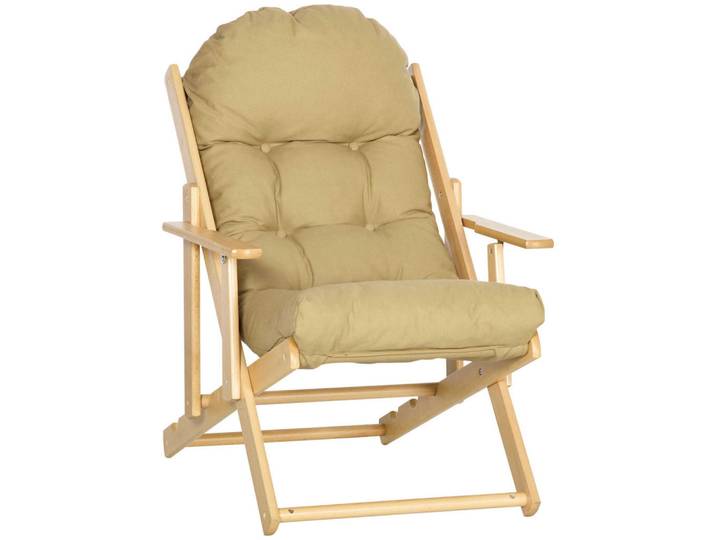 Homcom Relaxsessel Klappbar Polstersessel, Ruhesessel, Relaxstuhl, Esszimmerstuhl Braun, 89x96x71 cm, Wohnzimmer, Sessel, Relaxsessel
