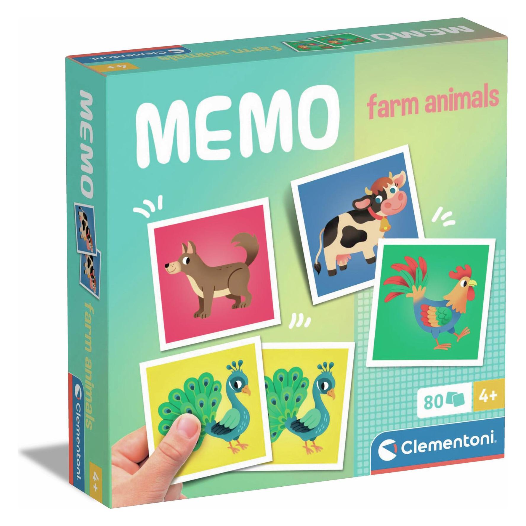 Clementoni Memo Bauernhoftiere (Englisch) (43659514)