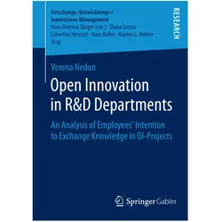 Open Innovation in R&D Departments, Fachbücher von Verena Nedon