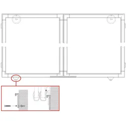 Wandklammer für Whiteboard-Klapptafeln MAULpro
