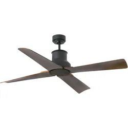 Outdoor DC Deckenventilator Winche Schwarz mit Fernbedienung