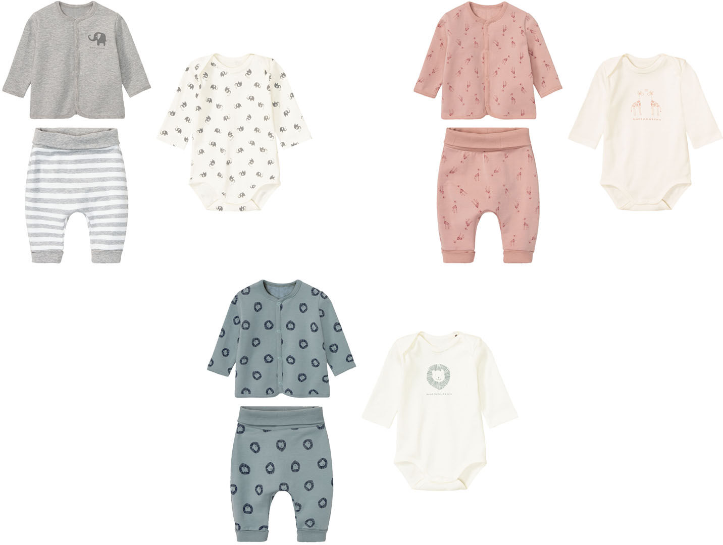 BELLYBUTTON Baby Mädchen / Jungen Geschenkset, mit Bio-Baumwolle