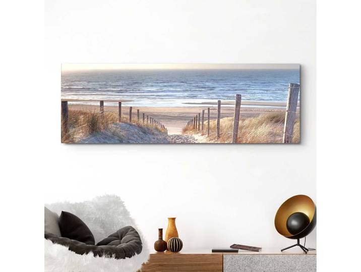 Deco-Panel REINDERS Dünenweg , grün (farbe bild(er): khaki), B:156cm H:52cm, MDF, Bilder, Deco-Panel, 156/52 cm