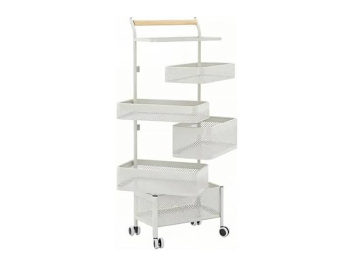 Mobile Home Utility Cart Snack und Gemüse Couchtisch Lagerregal, freistehendes Rollregal(Groß)