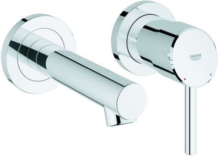 Grohe Fertigmontageset Concetto 19575001 2-Loch-Waschtischarmatur, chrom