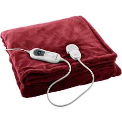 Dr. Watson XXL Heizdecke 3 Stufen waschbar 200x180cm Mikroplüsch Rot XL