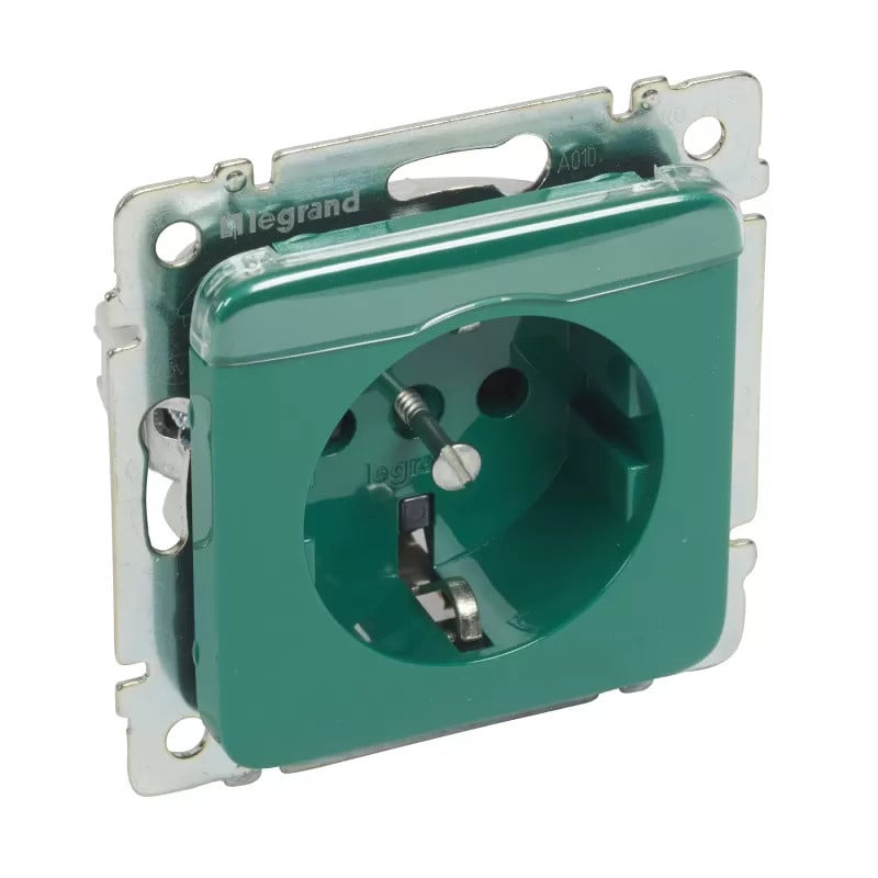 Legrand Creo Bedieningsplaat met Beruchting en Beschrijving Groen 776234