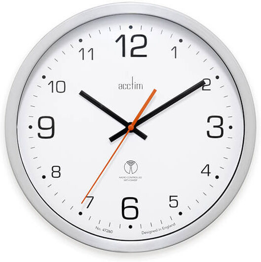 Acctim Atomik Titanium Wall Clock