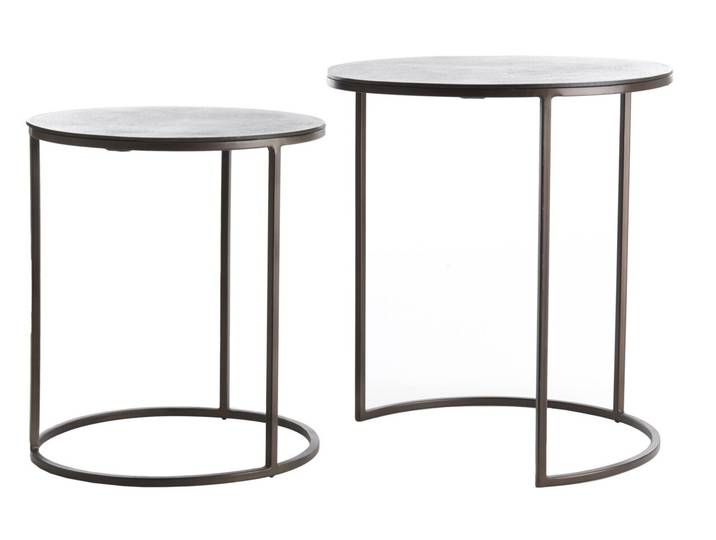 Light&Living Beistelltisch-Sets TALCA, dunkelbraun, Metall