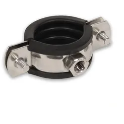 Edelstahl Schraubrohrschelle - zwei-Schrauben-Gelenkschelle, verschiedene Varianten (Ausführung: 57-61 mm M8. 2'')