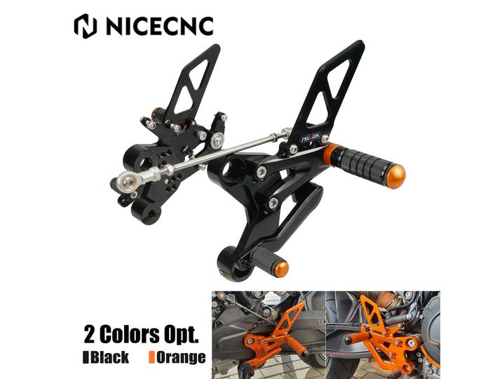 Repose-pieds arrière réglables pour KTM 790 890 Duke 790 Duke 2018 2019 2020 2021 2022 2023 890 Duke 2020 2021 2022 2023