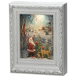 Konstsmide Weihnachtsbeleuchtung  LED Wasserlaterne antik weiß Bilderrah