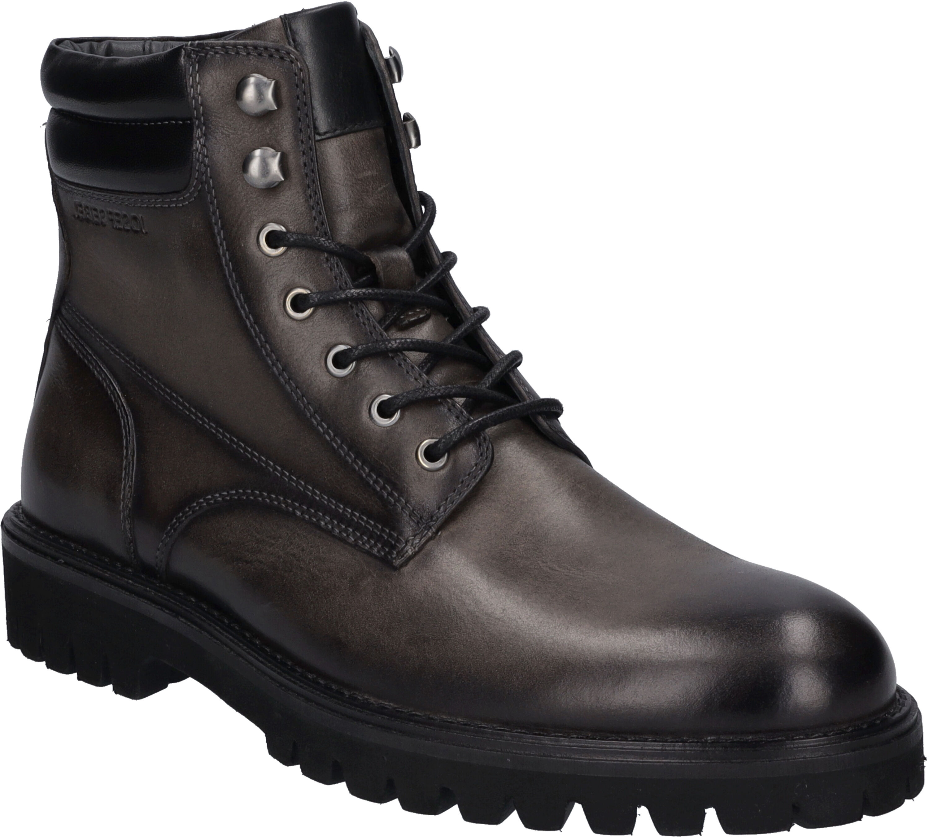 Stiefelette JOSEF SEIBEL "Romed 01, asphalt-kombi", Herren, Gr. 42, grau (asphalt, kombi), Obermaterial: 100% Rindsleder Leather cow., Schuhe Stiefelette