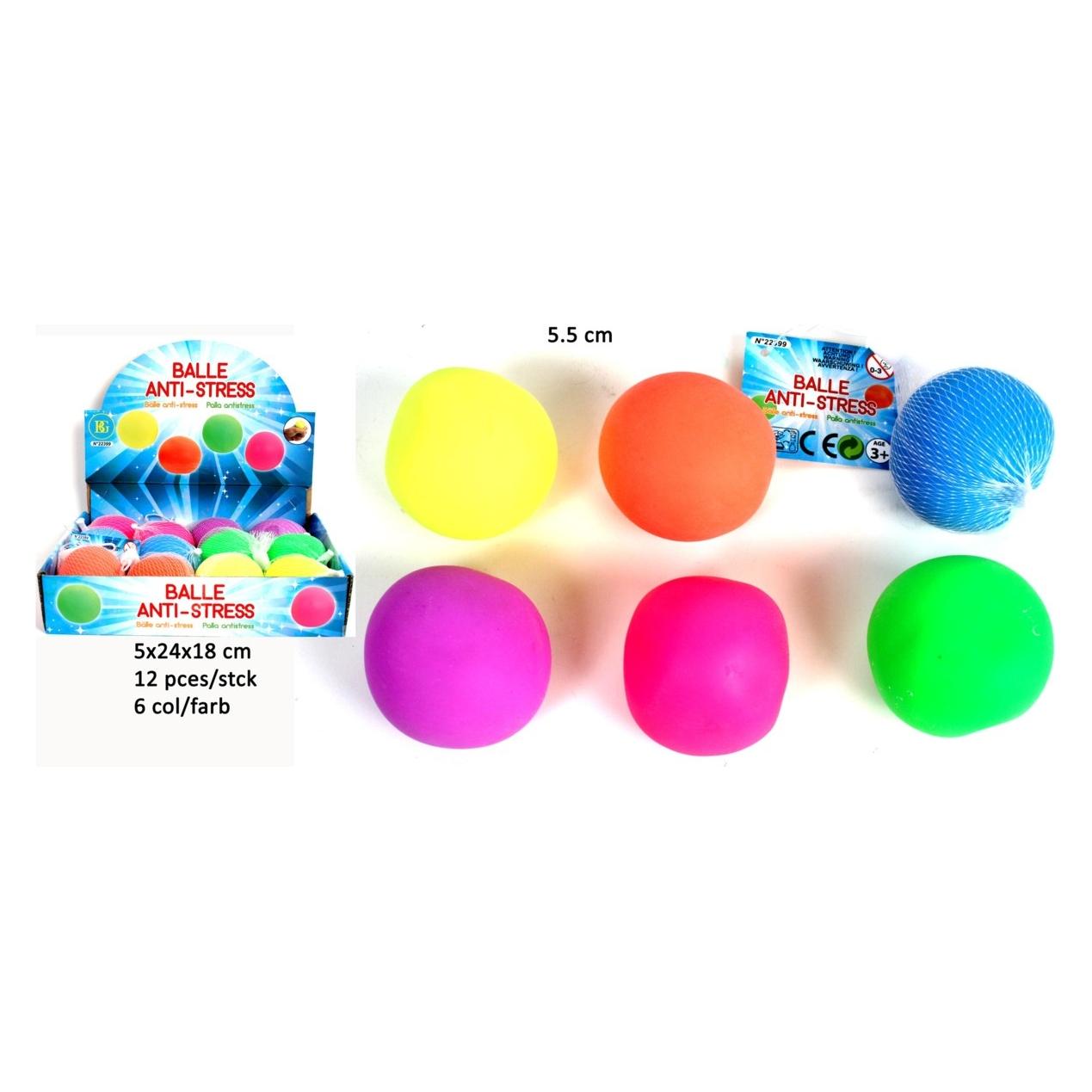 Magni Anti-Stress Bälle 5,5cm 6 Farben (22399)