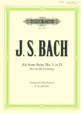 Edition Peters Bach Air Suite Nr.3 Klavier