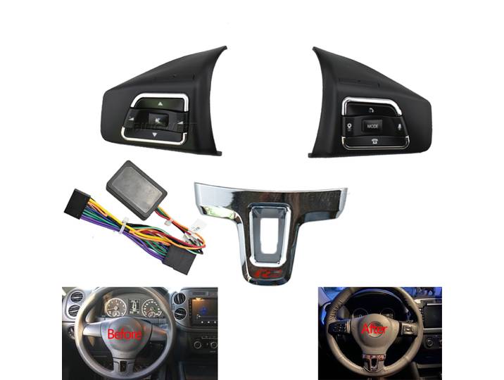 Bouton de commande à distance sans fil au volant, commutateur de contrôleur multifonction, haute qualité, Jetta, Golf, Polo, Passat