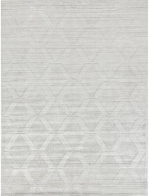 Exquisite Rugs Lotus hand-tufted Wool/Bamboo Silk Ivory Area Rug