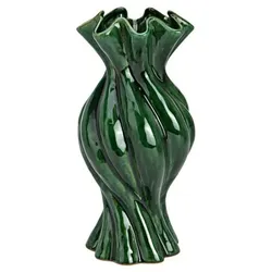 PUR FLEUR Vase Twist aus Steingut ca. 14x30x14cm