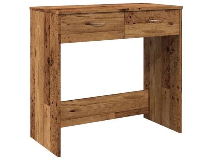 HMDNGOUT Schreibtisch Holzwerkstoff 80x40x75 cm Kompakt mit Schubladen, Altholz-Optik, Pflegeleichte Oberfläche, Ideal für Büro und Jugendzimmer