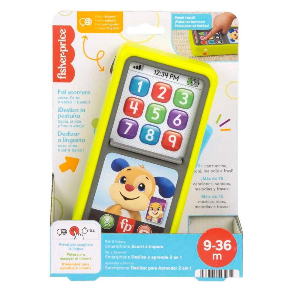 Mattel Smartphone Scroll & Learn (Englisch, Italienisch, Portugiesisch, Spanisch, 0.90 - 3 Jahre) (HNL45)