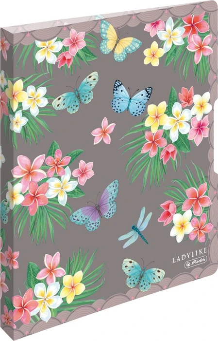 Herlitz Ringbuch PP A4 2R 16mm Ladyl.Butrfl.