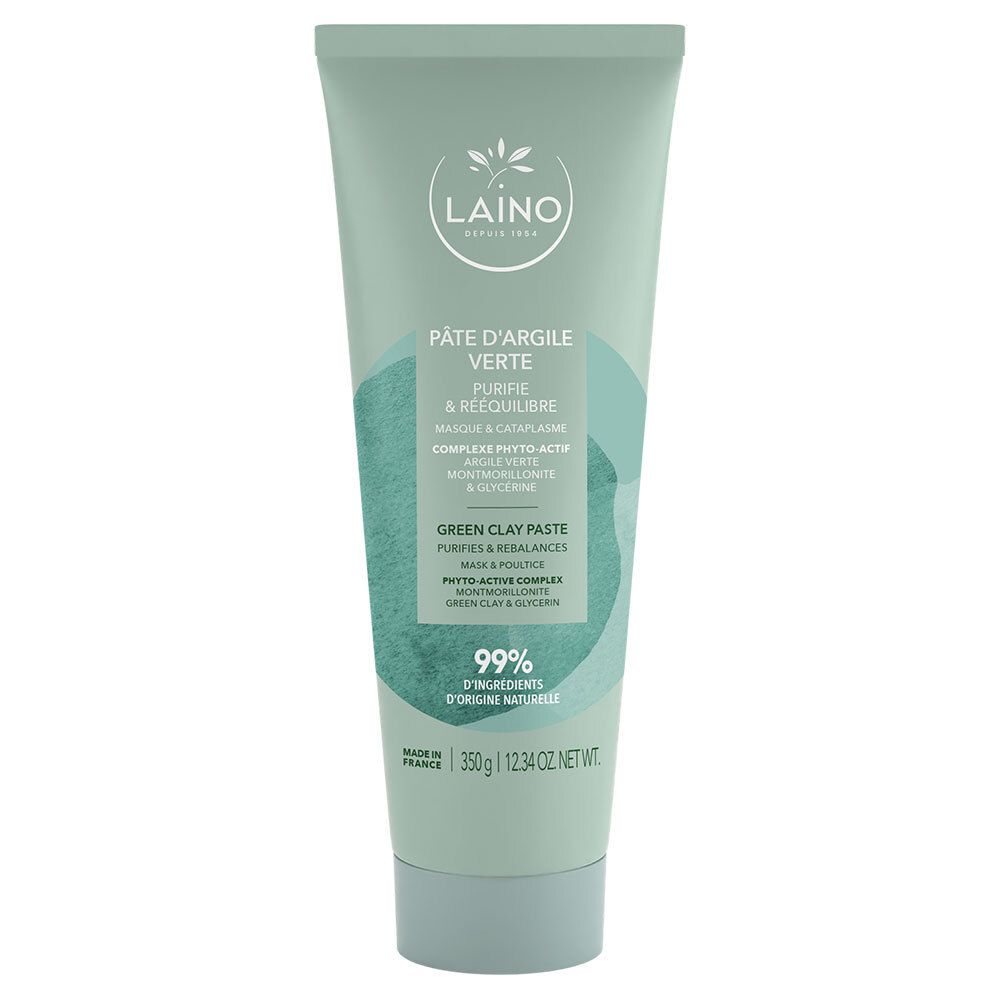 Laino Pâte D'argile Verte - d'argile verte, prête à l'emploi. tube 350 g Gesichtsmaske