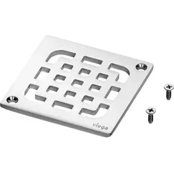 Viega Rost 4933.1 94 x 94 mm, verschraubbar, Edelstahl massiv