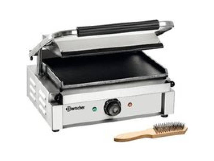Grill panini professionnel - Plaques lisses - Bartscher - 335 x 220 mm - 2200 Watt - Gris