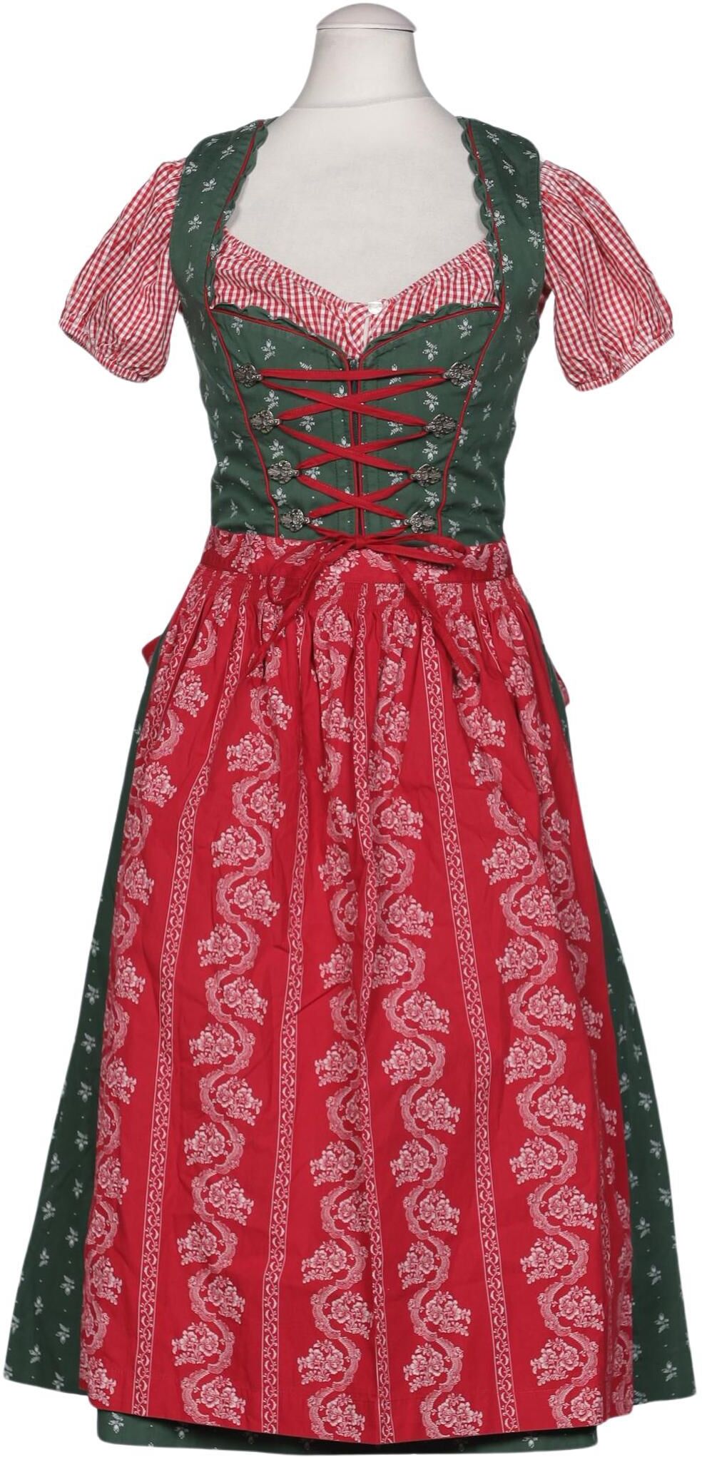 Wenger Tracht Damen Kleid, Mehrfarbig, Gr. EU 34, Baumwolle - Second Hand