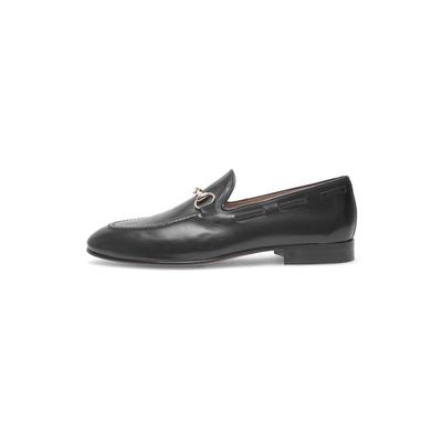 Loafer HENRY STEVENS "Maxwell HL", Herren, Gr. 42, schwarz, Kalbsleder, Schuhe Loafer