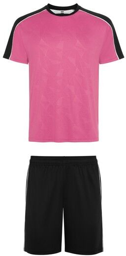 Ensemble de sport personnalisable en polyester interlock Titan XL ROSA SEDA/NEGRO