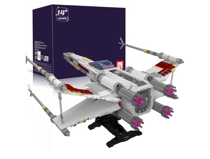wbbw A New Hope UCS Starfighter Großes Raumschiff, 6001 Teile Klemmbausteine Bausatz, kompatibel mit X-Wing Sets, Sammlerstück & Geschenk für Erwachsene